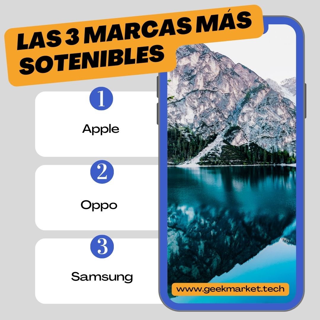 Las 3 marcas de móviles más sostenibles